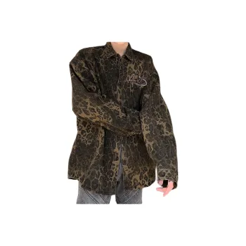 ZONEiD Jackets Unisex Leopard Print