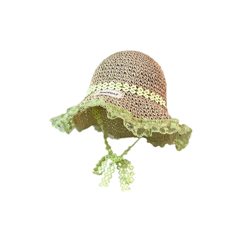 ZANC Straw Woven Sun Protection Hats Unisex-2