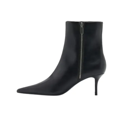 MANGO Ankle Boots 6.5cm Women's Black