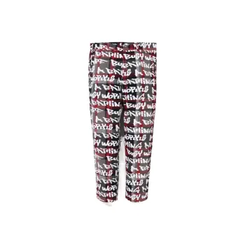 A BATHING APE Graffiti Check One Point Relaxed Fit Pants