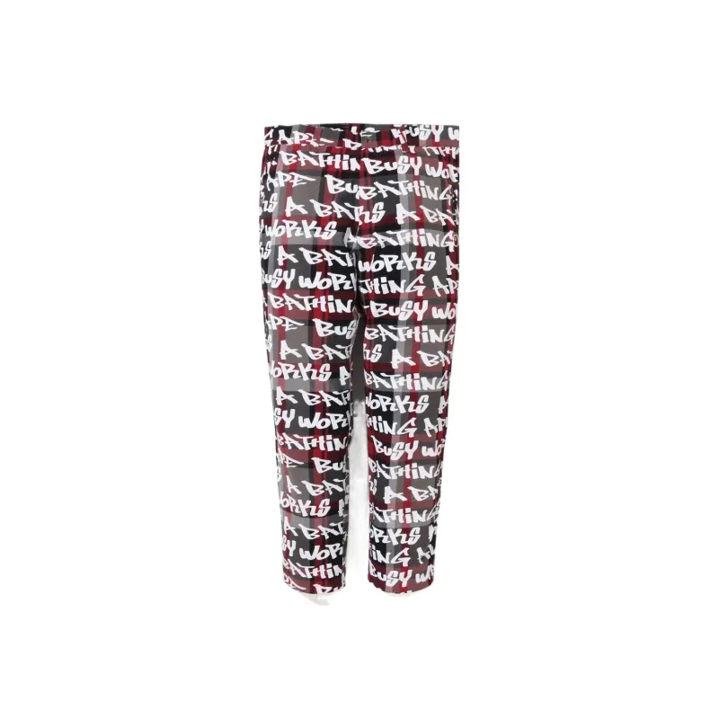 A BATHING APE Graffiti Check One Point Relaxed Fit Pants-0