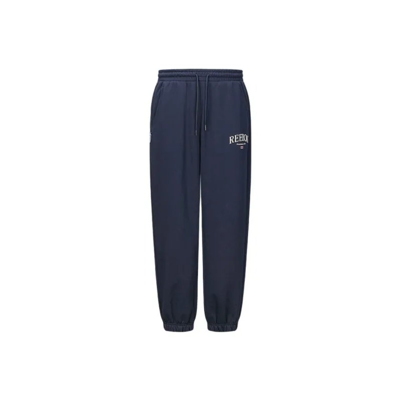 Reebok Knitted Sports Pants Unisex Navy Blue-0