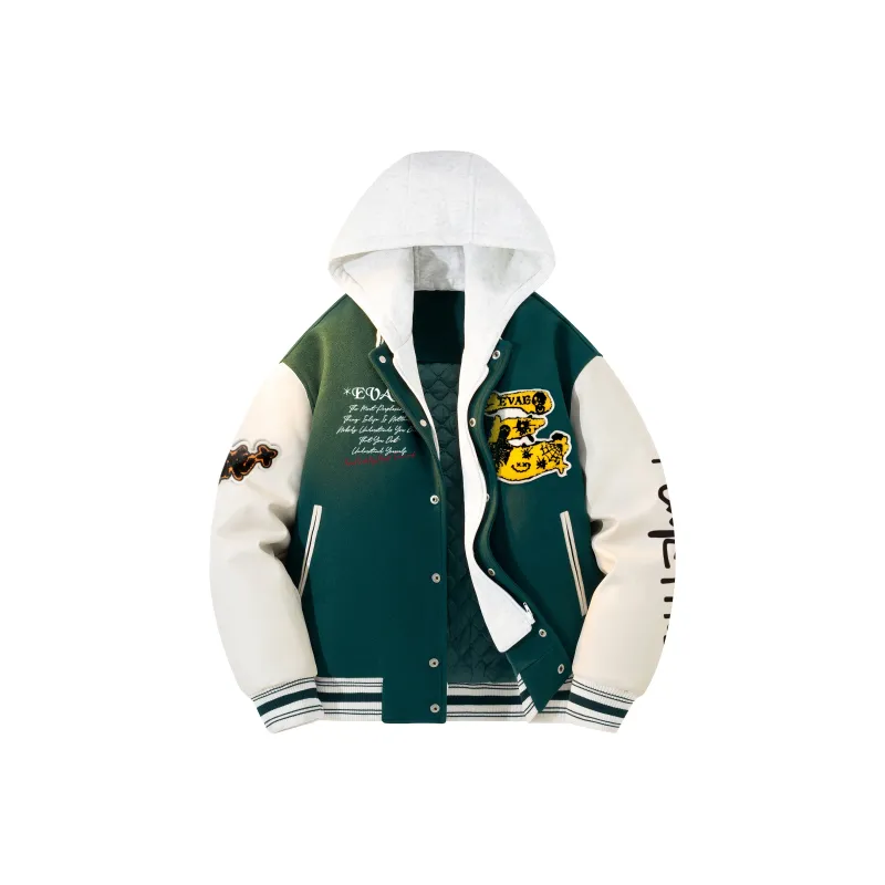 *EVAE+MOB Skull Series Baseball Jacket Unisex-36