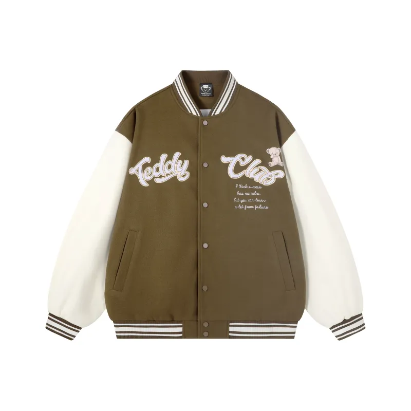 Teddy Bear Collection TeddyClub Series Baseball Jacket Coat Unisex-5