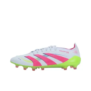 Adidas PREDATOR ELITE Anti Slip Wear Resistant Soccer Shoes Unisex White Pink