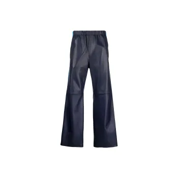 MARNI Leather Pants Men Blue