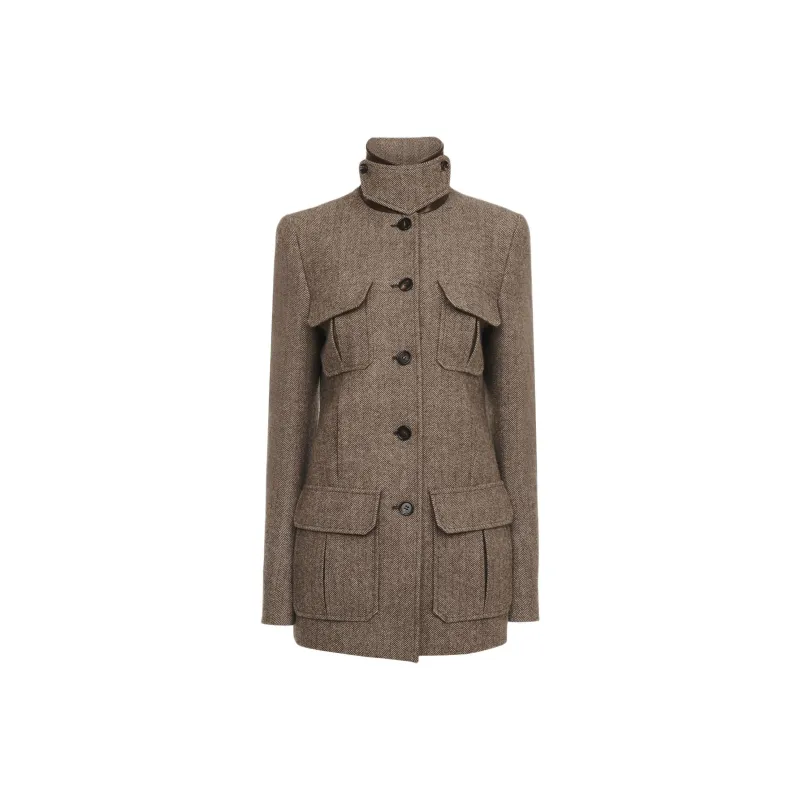Chloé Collared Button Up Jacket-0