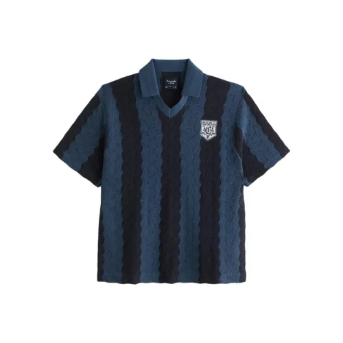 Abercrombie＆Fitch Sweater Men's Marine Stripes