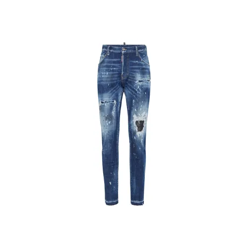DSQUARED 2 Medium Ripped Wash Cool Guy Jeans