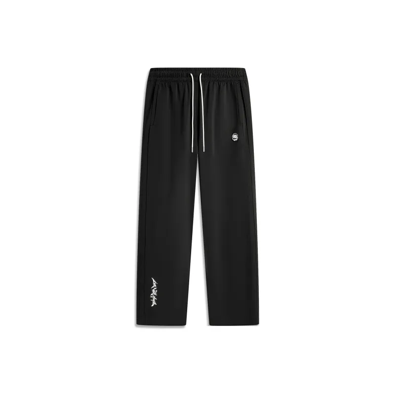 LiNing Knitted Sports Pants Men's Black-0