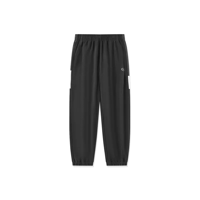 QIAODAN Dry Knitted Sports Pants Men's Asphalt Gray-0