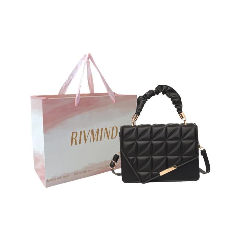 RIVMIND PU Crossbody Bag, Handbag Regular Women's Green/White/Black/Red/Khaki-14