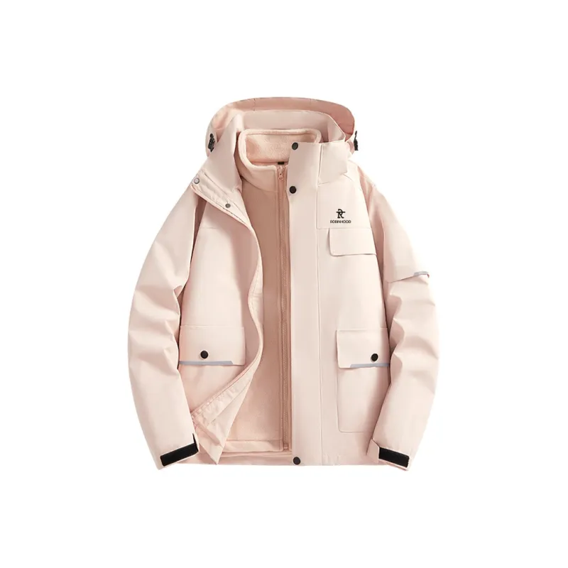 ROBINHOOD Water Resistant Windproof Breathable Warm Water Repellent Cold Resistant Rainproof Windbreaker Jacket Unisex-5