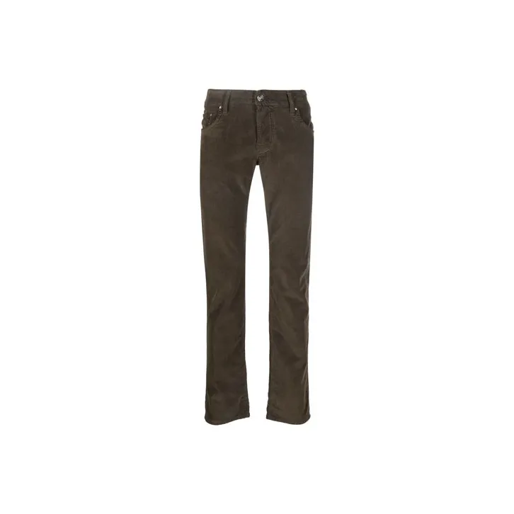 JACOB COHEN Logo Patch Mid Rise Bootcut Jeans-0