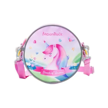 MOONROCK Polyester One Shoulder Handbag, Crossbody Bag Unisex Rainbow