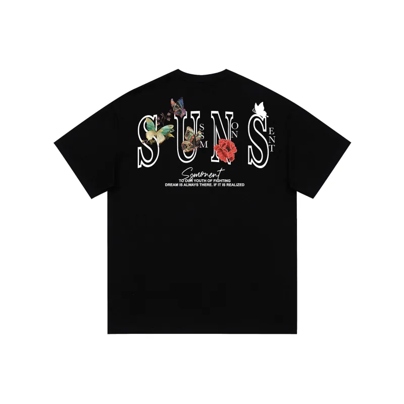 SUNSETMONENT Short Sleeved T Shirts Unisex-0