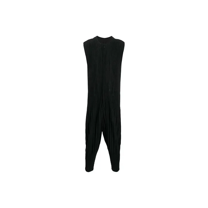 Homme Plissé Issey Miyake Jumpsuits Men Black-0