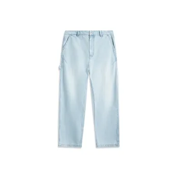 LiNing Sports Life Collection Jeans Men's Washed Blue Cow