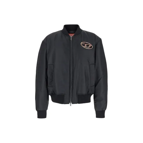 DIESEL J Milles Rugg Logo Plaque Jacket