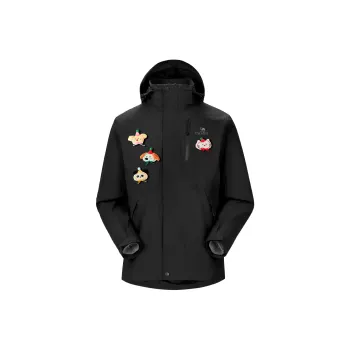 CAMEL All weather Waterproof, Thermal, And Windproof Windbreaker Jacket Unisex Black