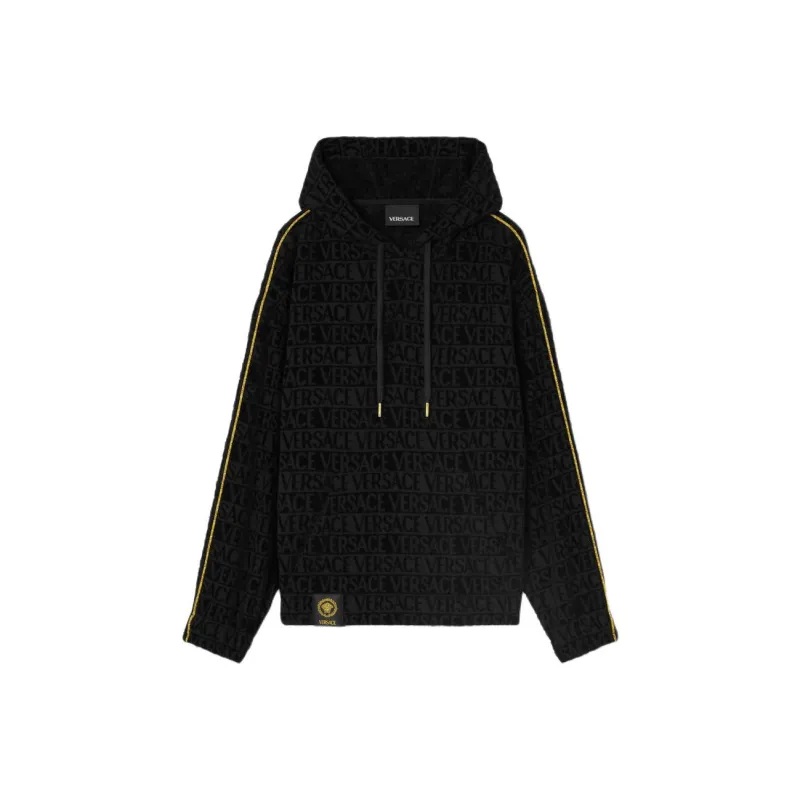 VERSACE Long Sleeved Drawstring Hoodie-0
