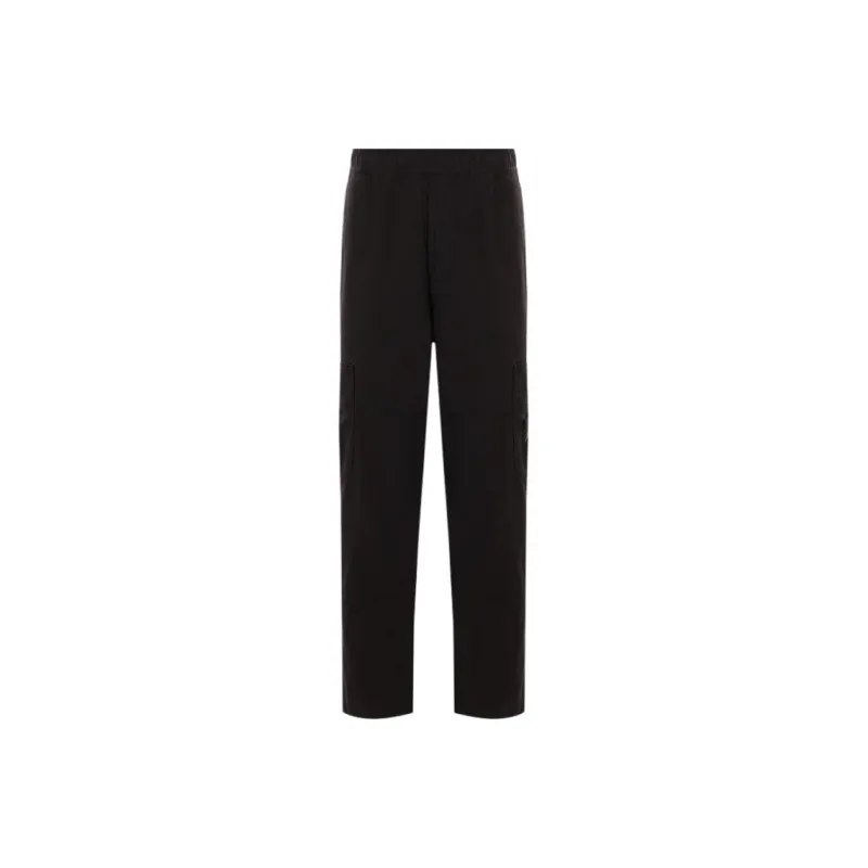 STONE ISLAND Logo Patch Straight Leg Trousers-0