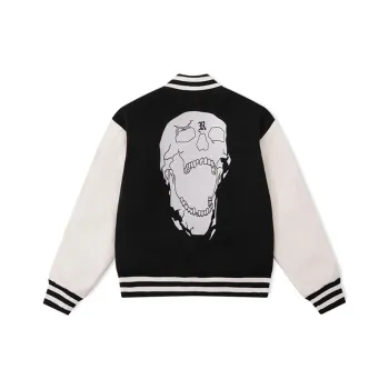 Revenge Baseball Jacket Unisex Black