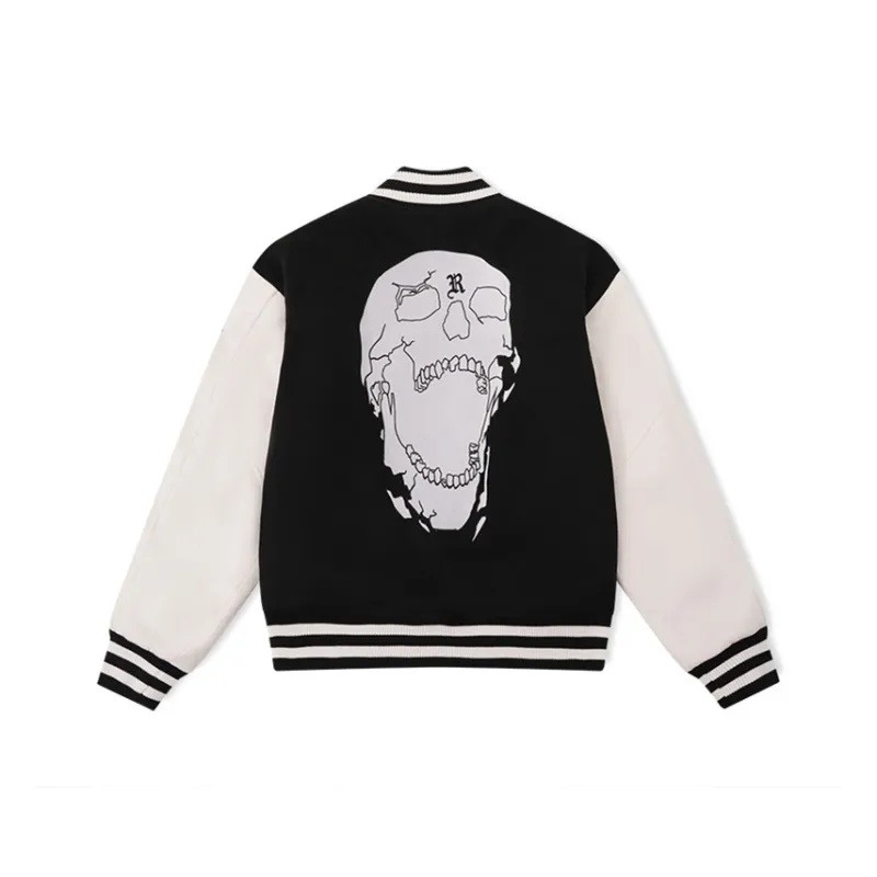 Revenge Baseball Jacket Unisex Black-0