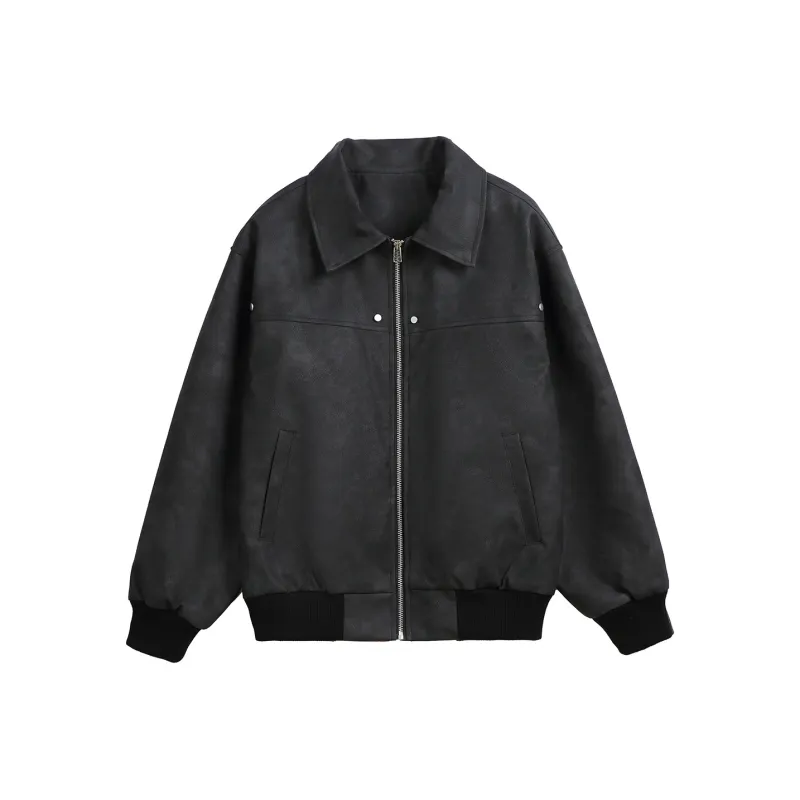 NANDCHN Leather Jackets Unisex-2