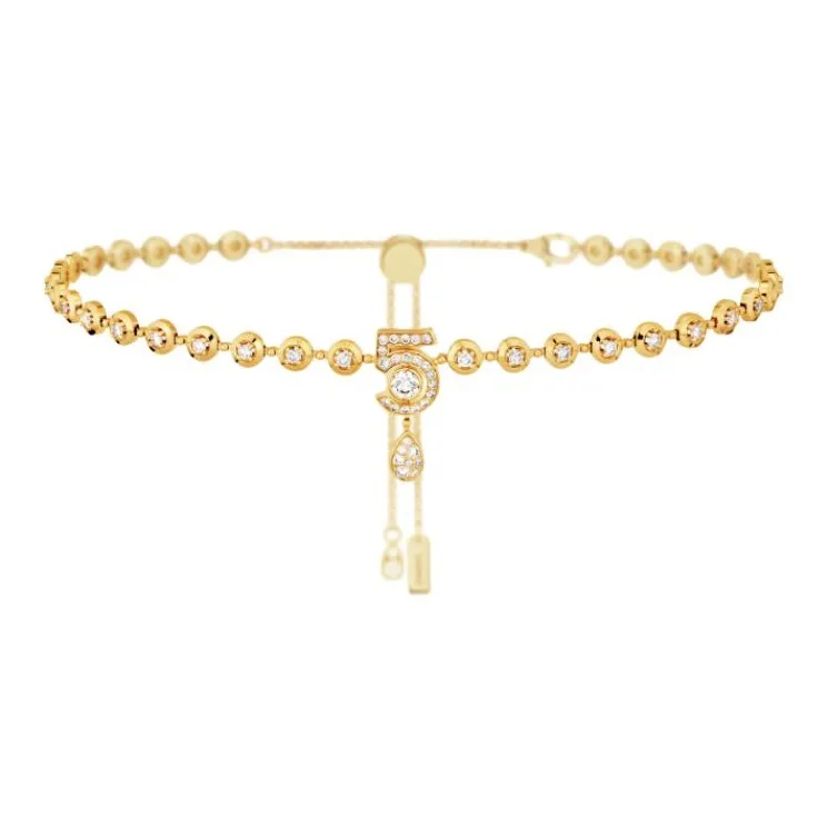CHANEL 18K Gold, Diamond Necklaces Unisex Gold-0