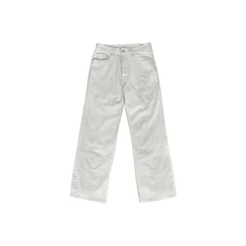 WANNA LAB SS25 Jeans Unisex Limestone White