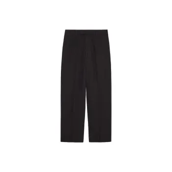 GUCCI Straight Leg Cropped Poplin Chino Trousers