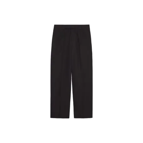GUCCI Straight Leg Cropped Poplin Chino Trousers