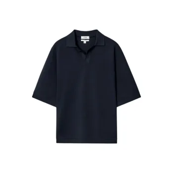 COS Polo Shirts Men Navy Blue