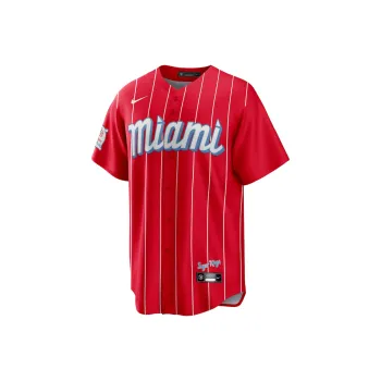 Nike Miami Marlins City Connect Baseball Jacket Men's Red