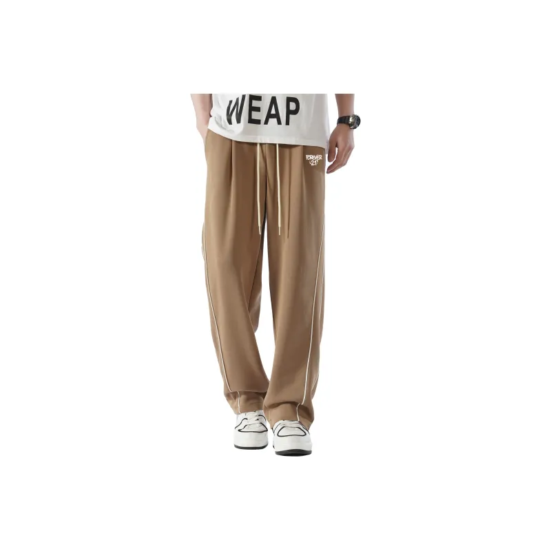 FOREVER 21 Knitted Sports Pants Unisex Blue-12