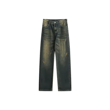 MEIPIN TANG Jeans Unisex Washed Color