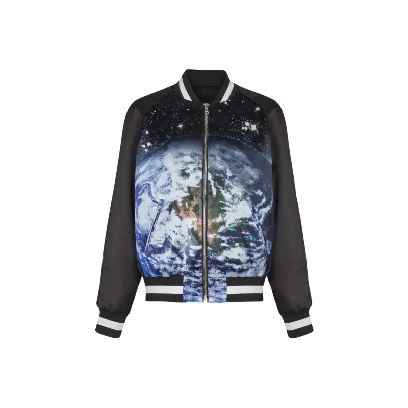 BALMAIN Earth & Stars Varsity Jacket-0