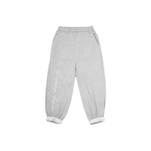 Crying Center Knitted Sweatpants Unisex Heather Gray