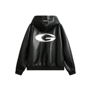 GOLFCROSS Leather Jacket Coat Unisex Black