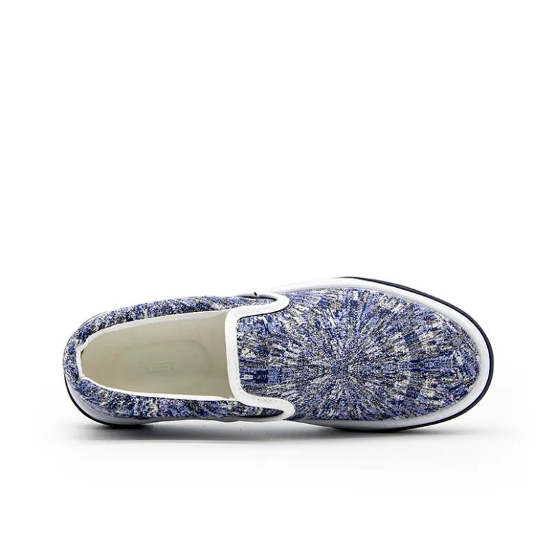 YIBONI Slip Resistant, Abrasion Resistant, Breathable Low Top Canvas Shoes Unisex Blue-3