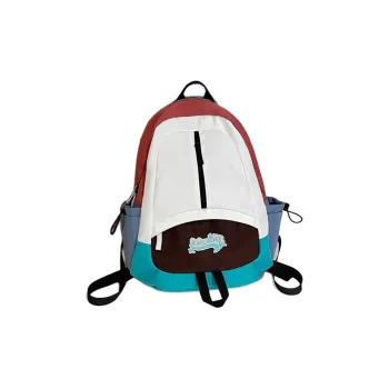 H YXIANG Nylon Backpack Travel Bag Unisex Multicolor
