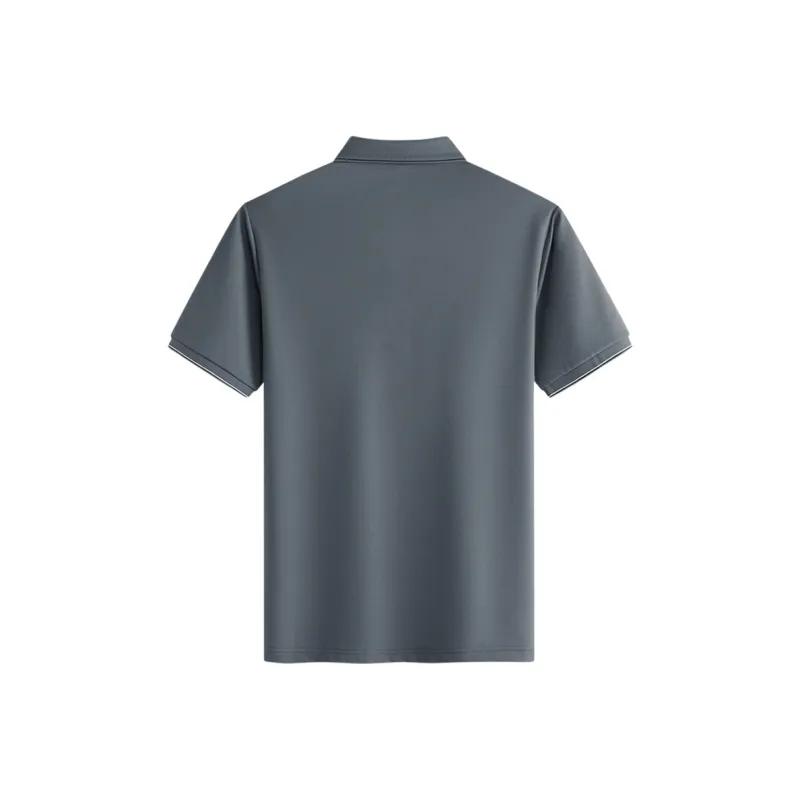 Dance With Wolves Polo Shirt Men's Dark Gray-3
