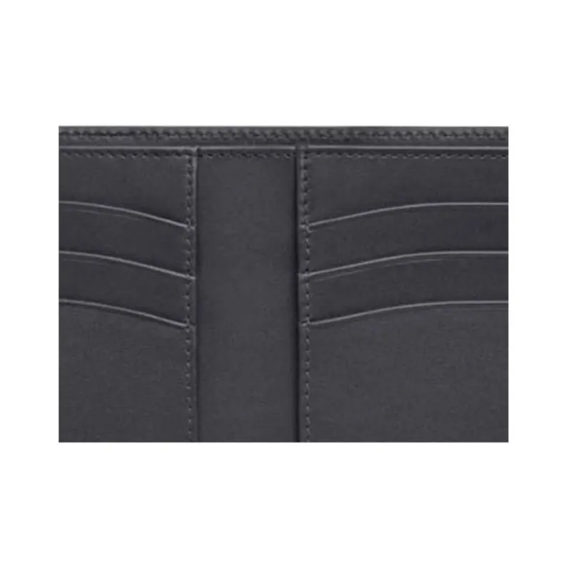 MONTBLANC Meisterstuck Lizard Pattern Leather Card Holder Wallets Men's Black-4