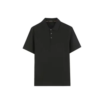 DAVID NAMAN Polo Shirt Men's Black