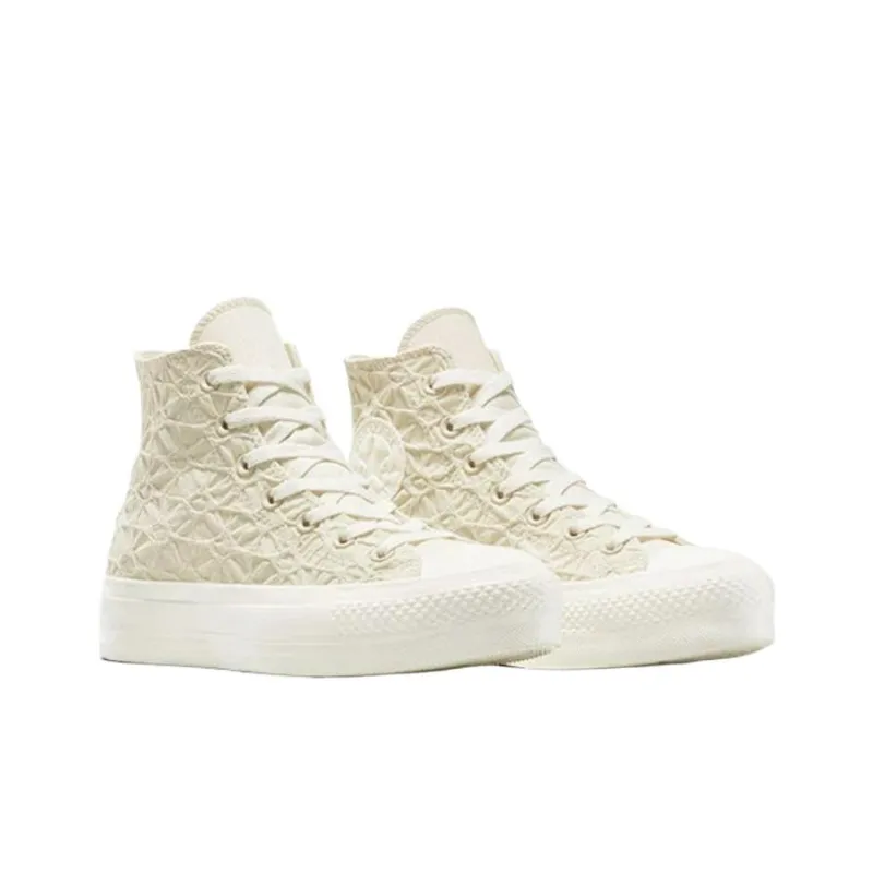 Chuck Taylor All Star Women's Converse Lift Platform High 'Textured Material Light Dune' Women's-2