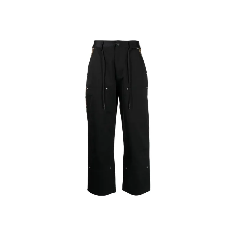 CLOT Carpenter Leopard print Trim Trousers-2