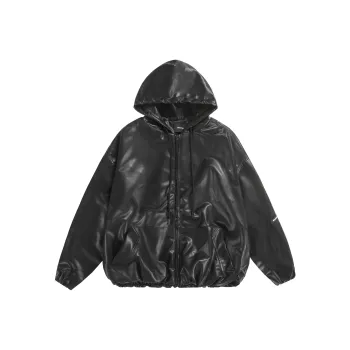 GEOFFREY B. SMALL Leather Jacket Unisex Black