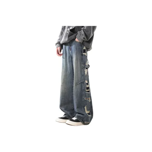 BEAR UNION Cargo Pants Womens Army Green Vintage Blue