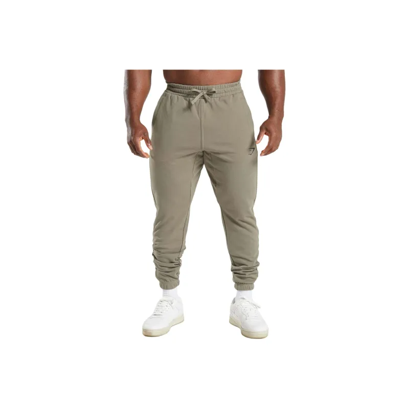 GYMSHARK ESSENTIAL OVERSIZED JOGGERS Knitted Sweatpants Men's Linen Brown-0